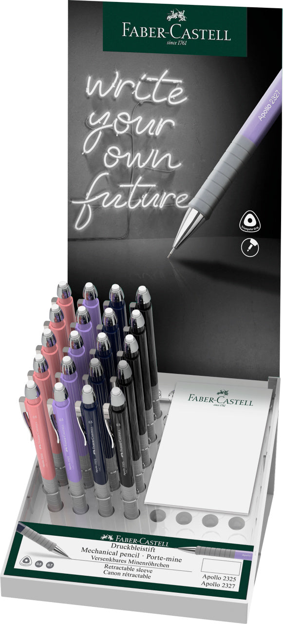 DISPLAY 20 BUC CREION MECANIC 0.7 MM APOLLO FABER-CASTELL DISPLAY 20 BUC CREION MECANIC 0.7 MM APOLLO FABER-CASTELL